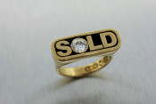 14k diamond SOLD ring