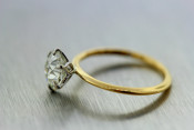 filigree diamond solitaire ring